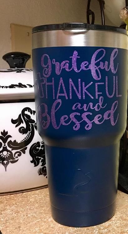 Grateful Thankful and Blessed Custom Decal