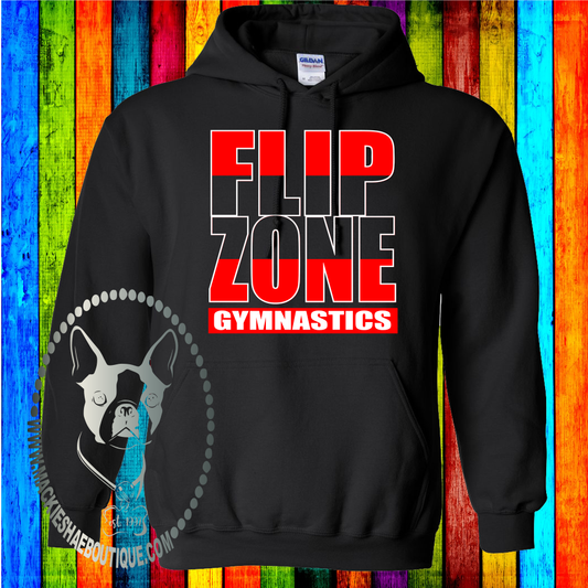 Flip Zone Gymnastics Bold Custom Shirt, Hoodie for Youth and Adult
