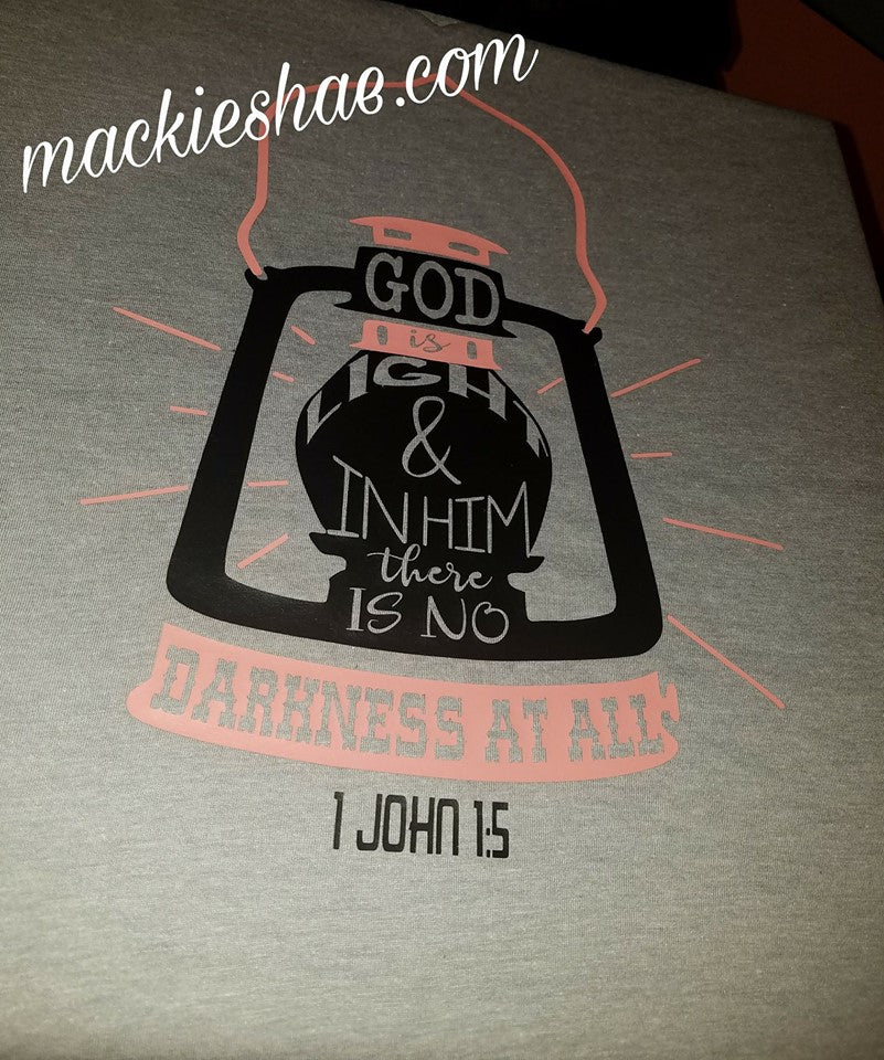 God is Light 1 John 1:5 Custom Shirt, Short Sleeve