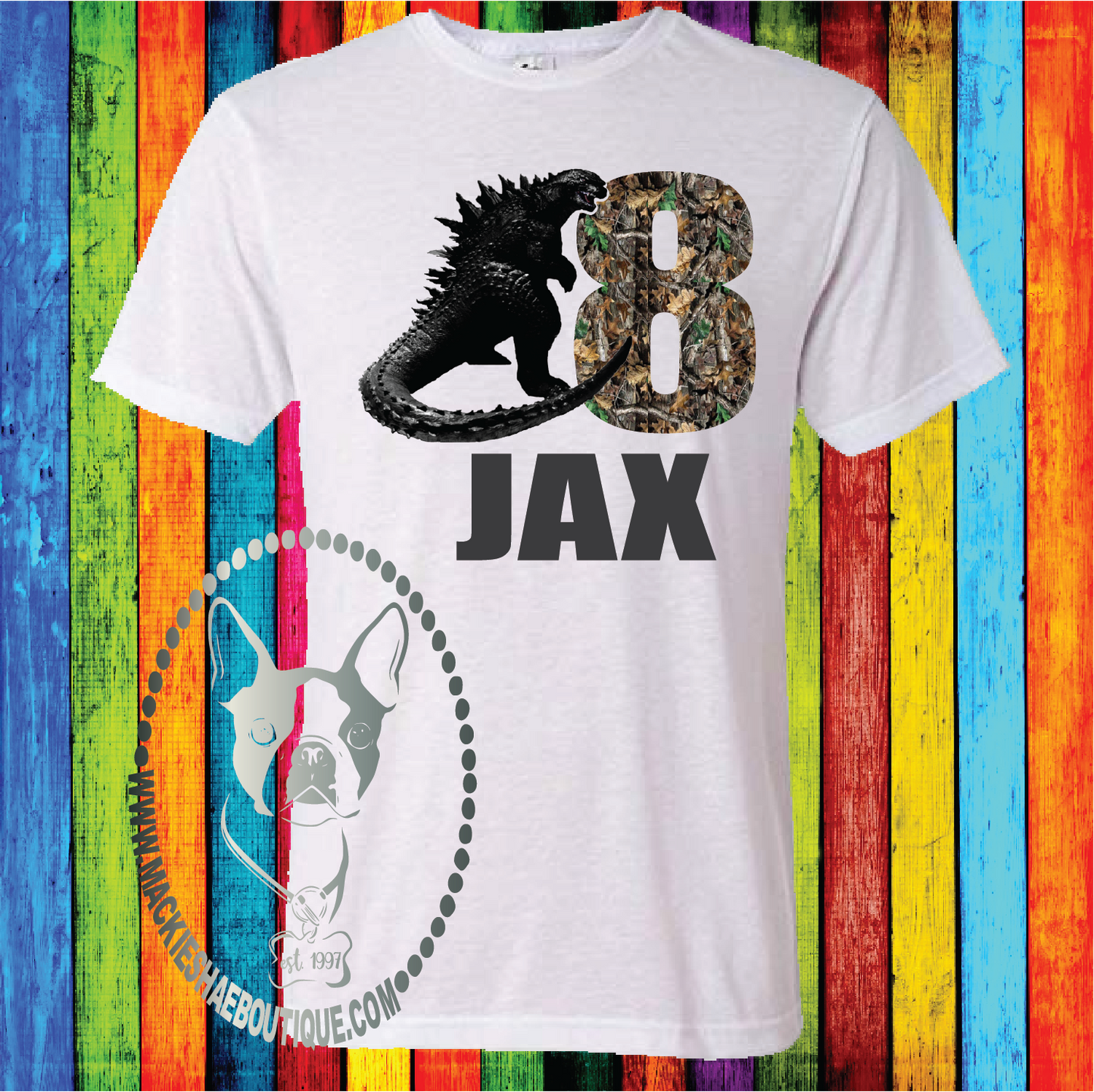 Godzilla Personalized Birthday Custom Shirt for Kids, Soft Short Sleeve