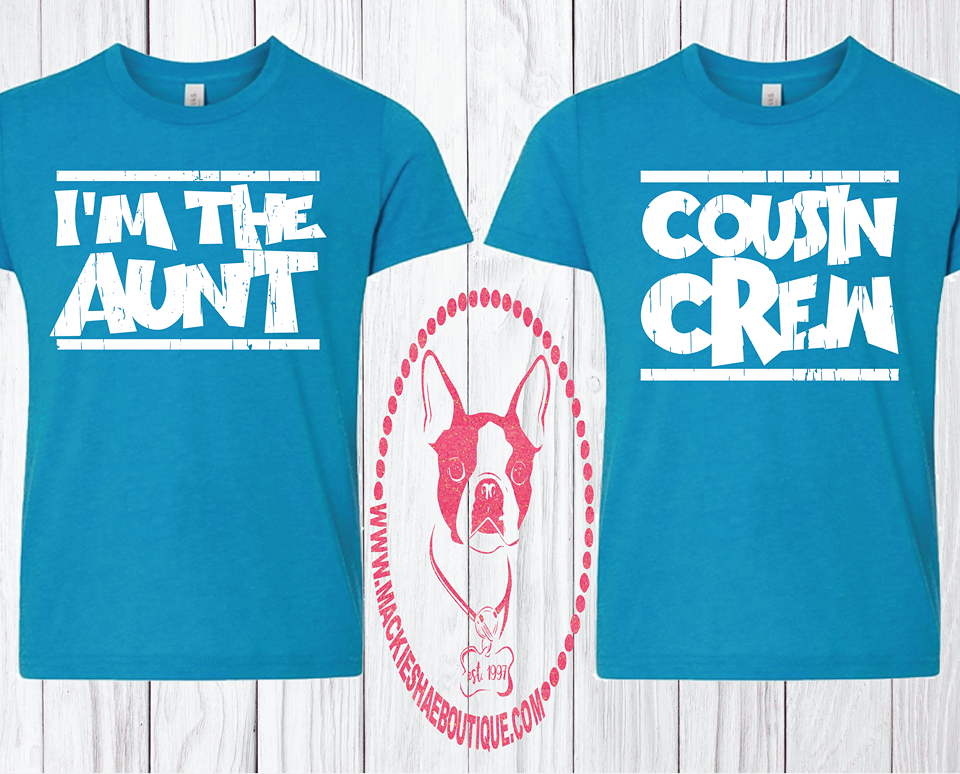I'm The Aunt Custom Shirt for Kids, Short Sleeve
