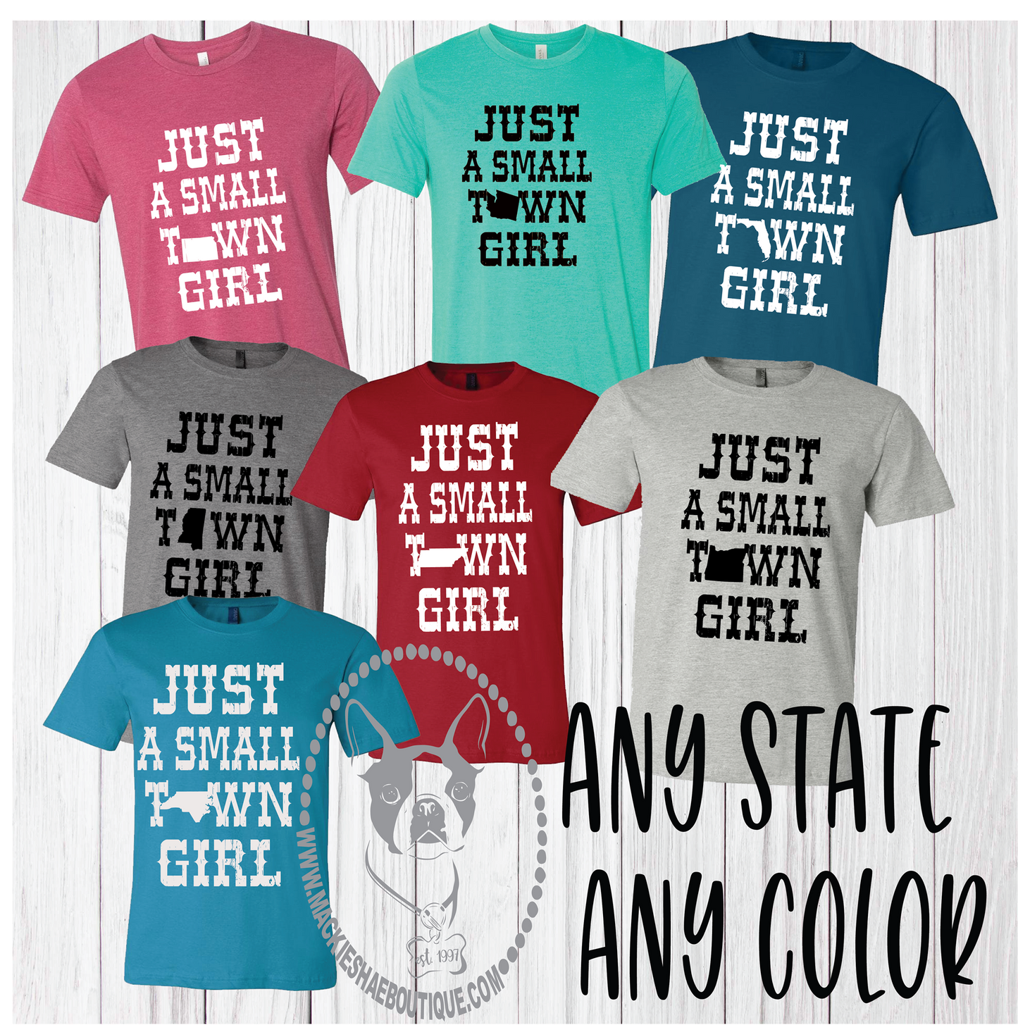 Just A Small Town Girl, Kansas (can be changed) Custom Shirt, Short Sleeve