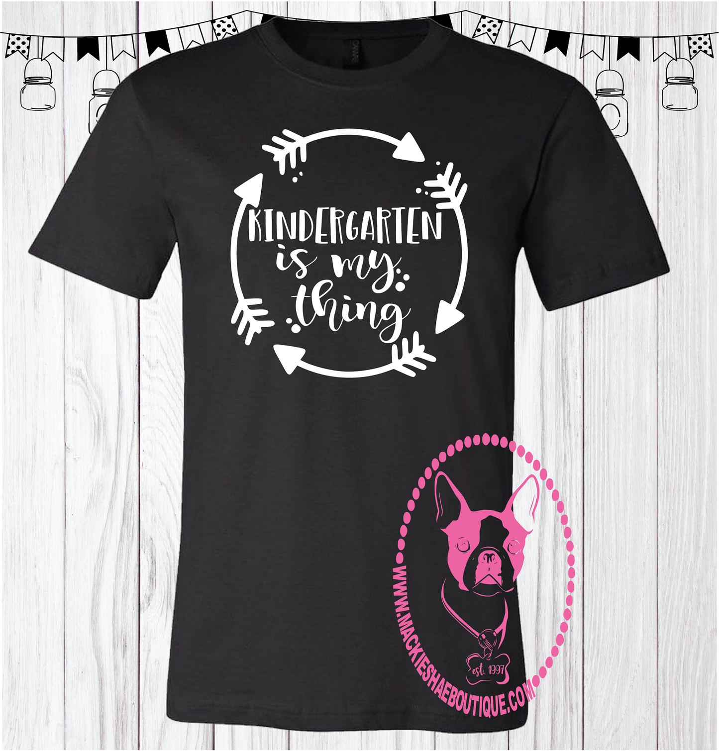 Kindergarten is My Thing Arrow Custom Shirt (Get Any Grade), Short Sleeve