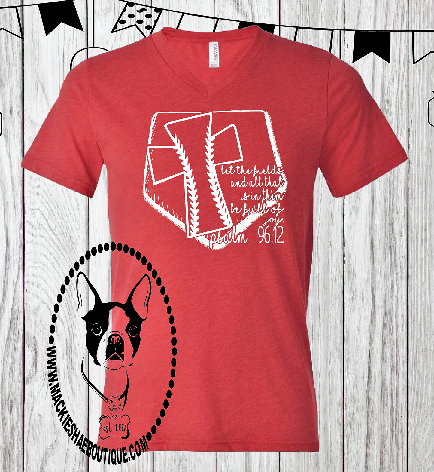 Psalm 96:12 Let the Fields and All That is in Them Be Full of Joy Custom Shirt, Short Sleeve