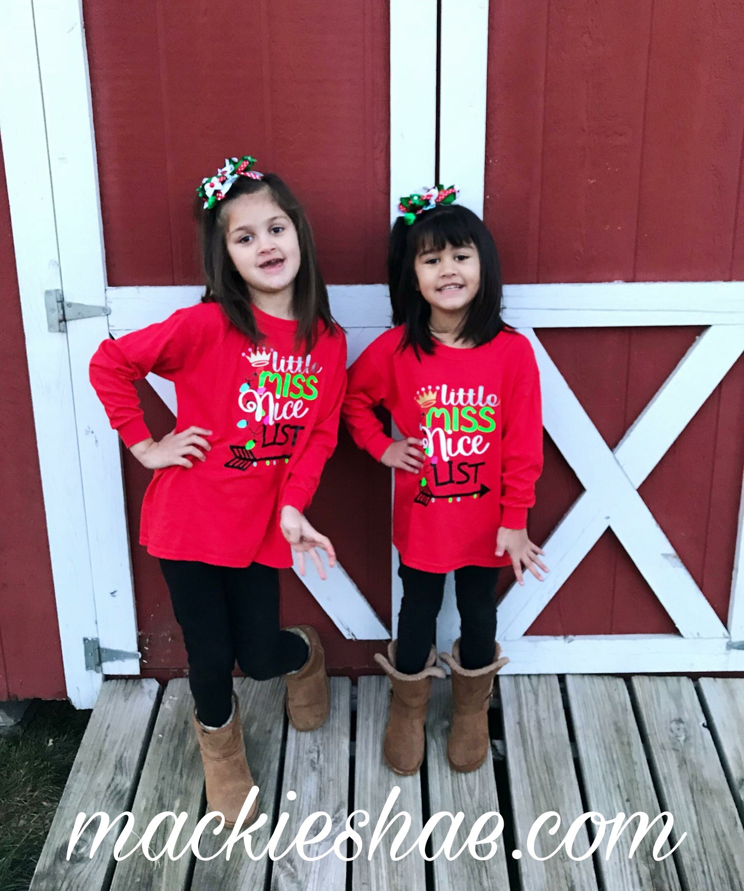 Little Miss Nice List Custom Shirt for Kids, Long-Sleeve Tee