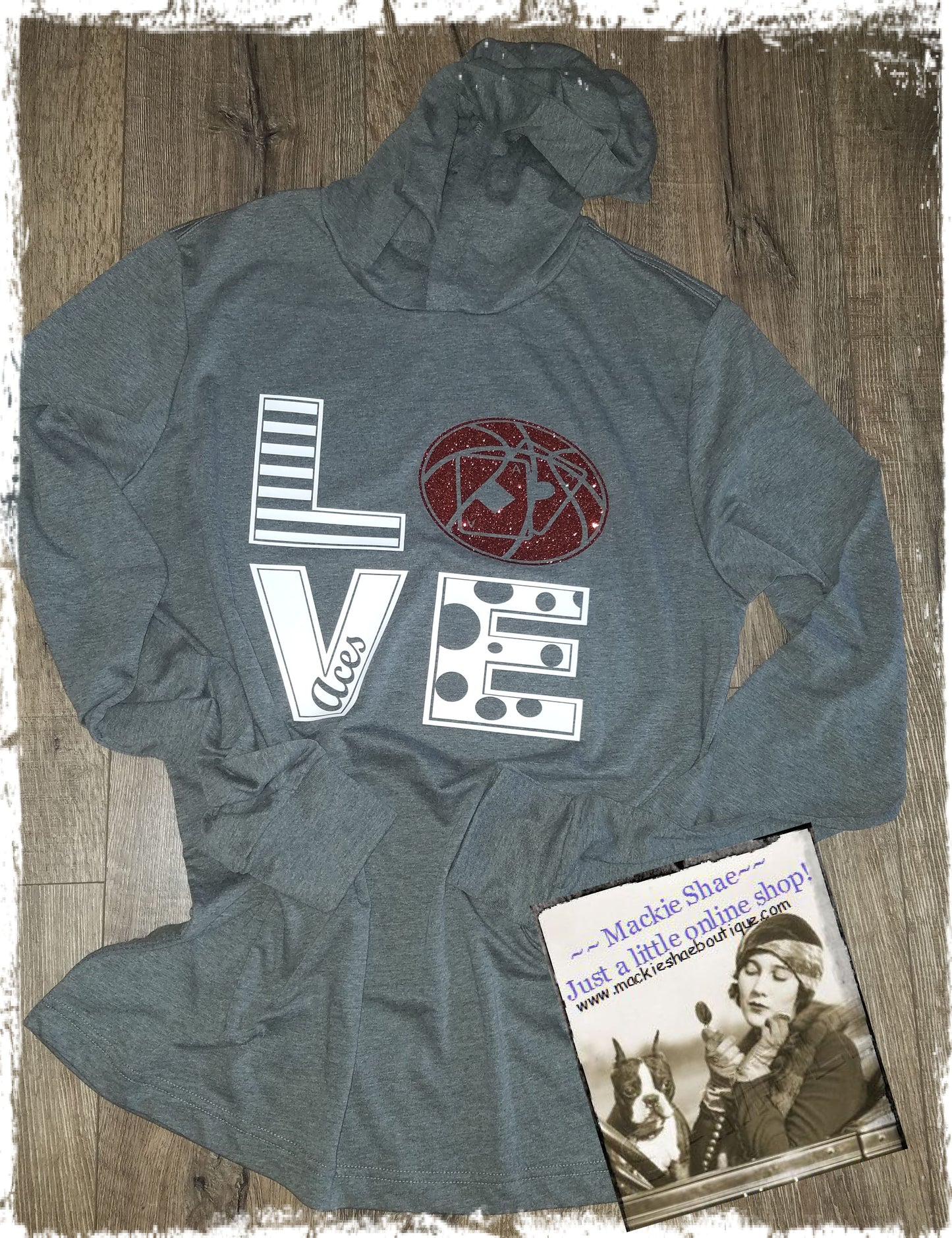 LOVE Bucklin Aces Basketball Custom Shirt, Light Weight Hoodie