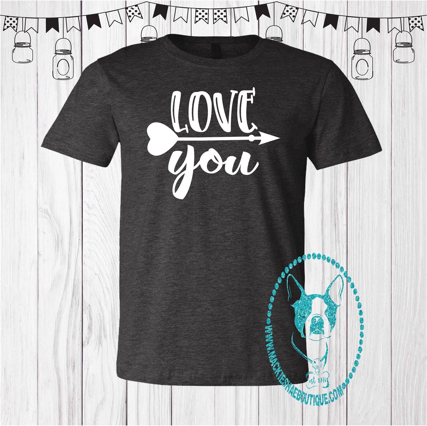 Love You Arrow Custom Shirt, Short Sleeve