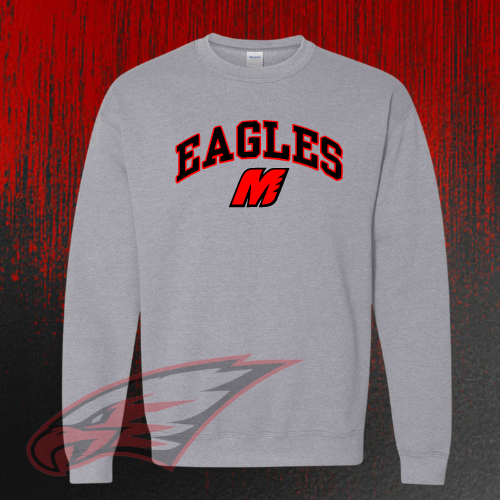 MMS PTO-Maize Eagles with M Crewneck Sweatshirt for Youth and Adults