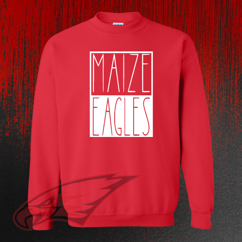 MMS PTO-Maize Eagles Square Crewneck Sweatshirt for Youth and Adults