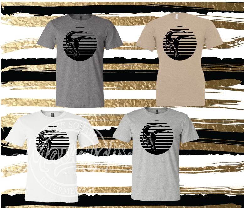MSIS PTO-Maverick Circle Stripes Soft Tee for Youth and Adults