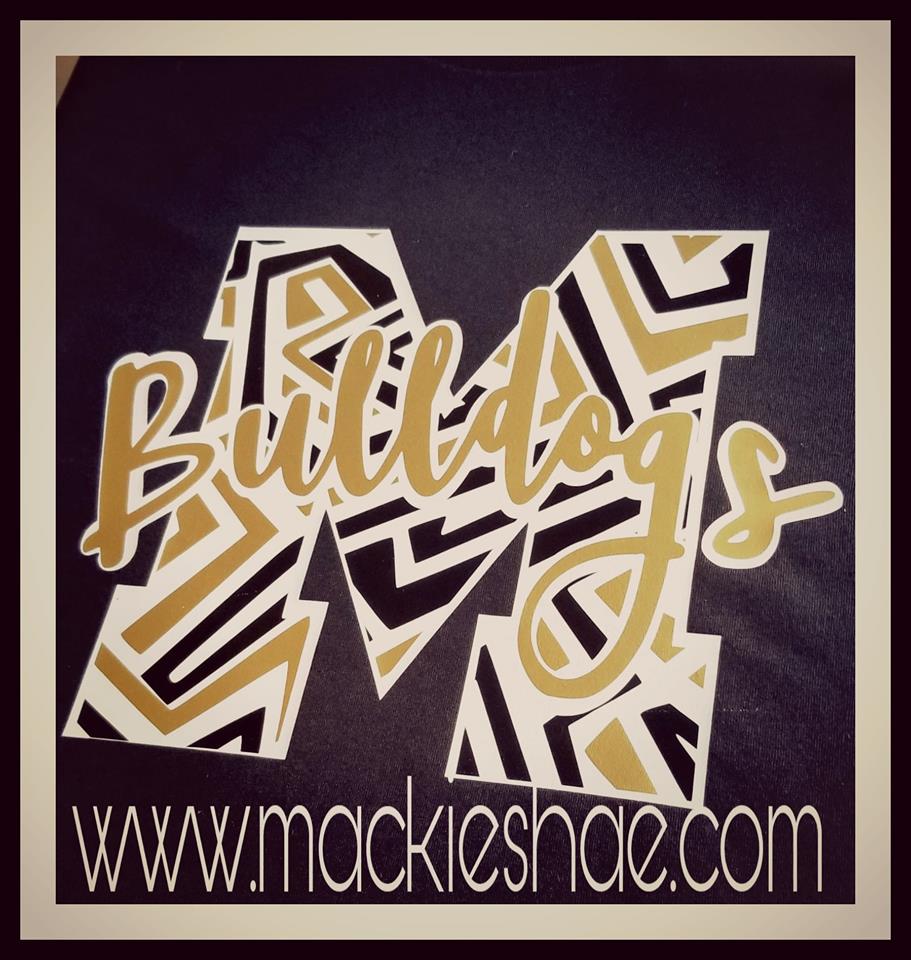M for Madison Bulldogs Custom Shirt, Short Sleeve