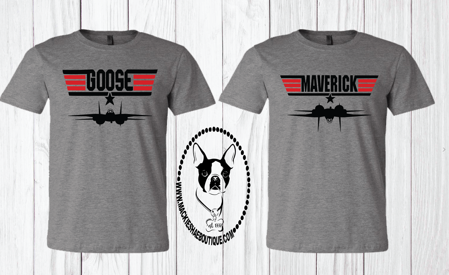 Top Gun (Goose and Maverick) Custom Shirt, Short Sleeve