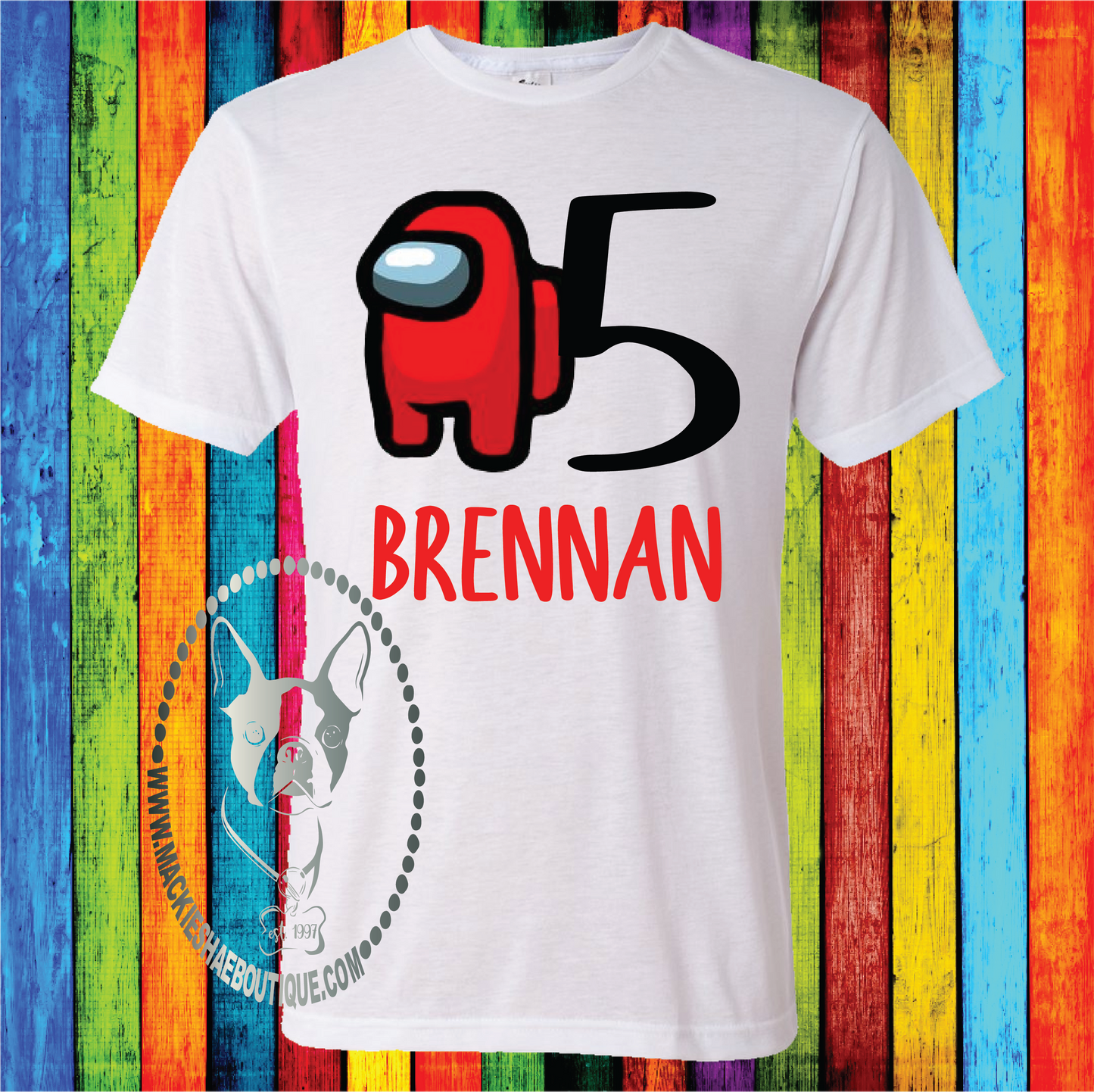 Among Us Personalized Birthday Custom Shirt for Kids, Soft Short Sleeve