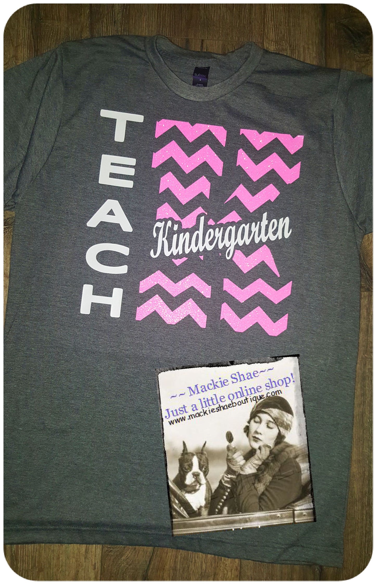 Teach {{Customizable}} Chevron Custom Shirt, Short-Sleeve