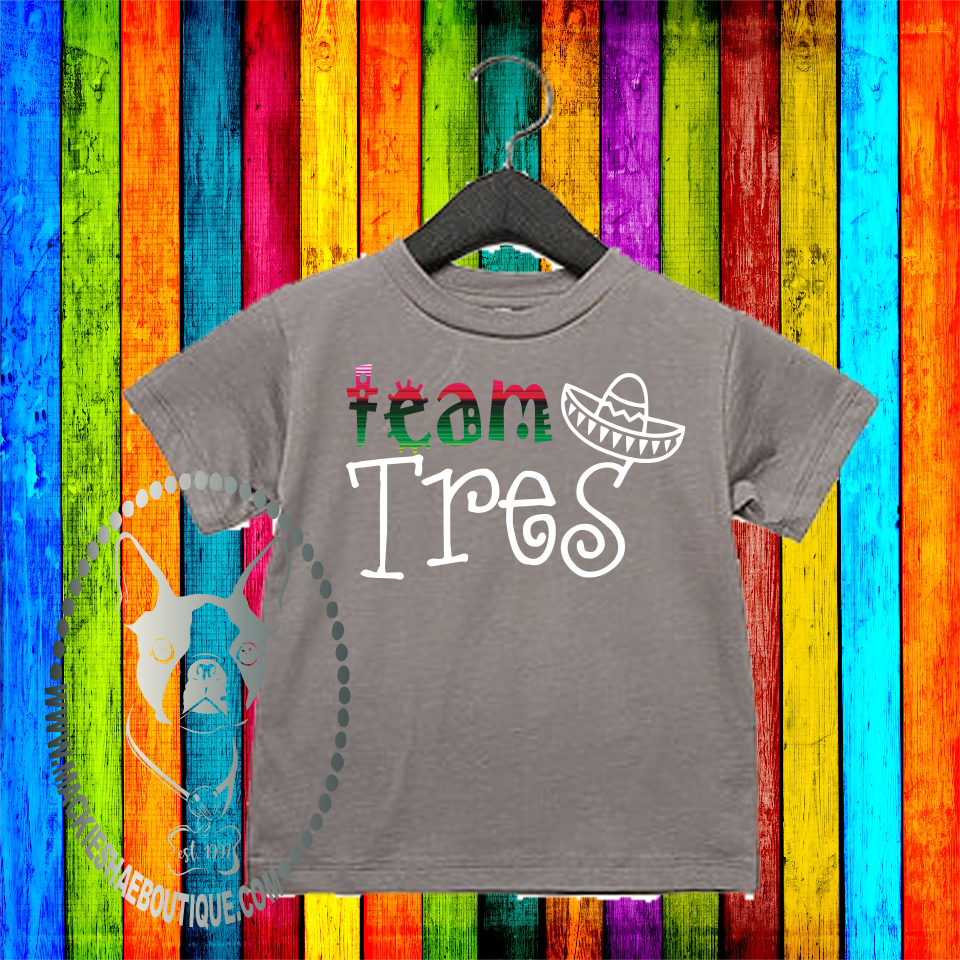 Team {____} Serape with Cactus or Sombrero Custom Shirt for Kids, Soft Short Sleeve