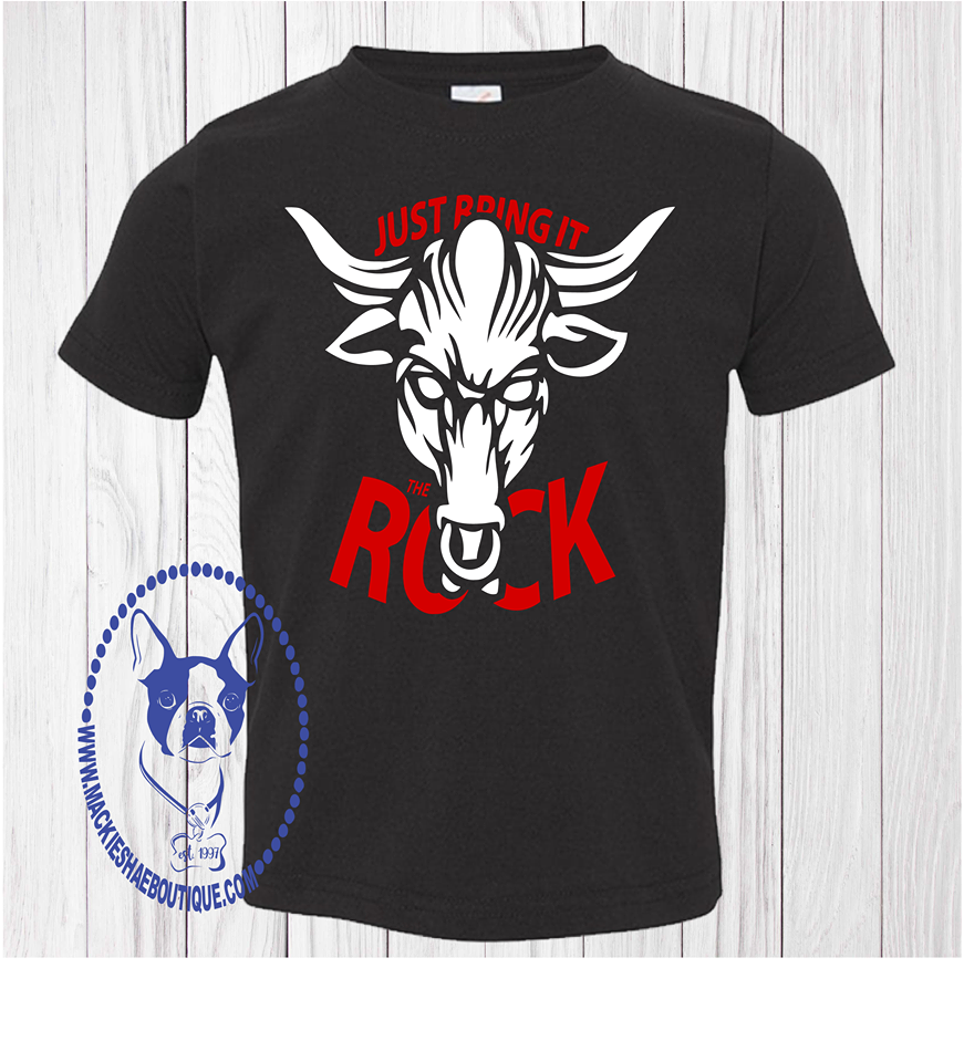 Just Bring It... The Rock Custom Shirt for Kids, Short-Sleeve