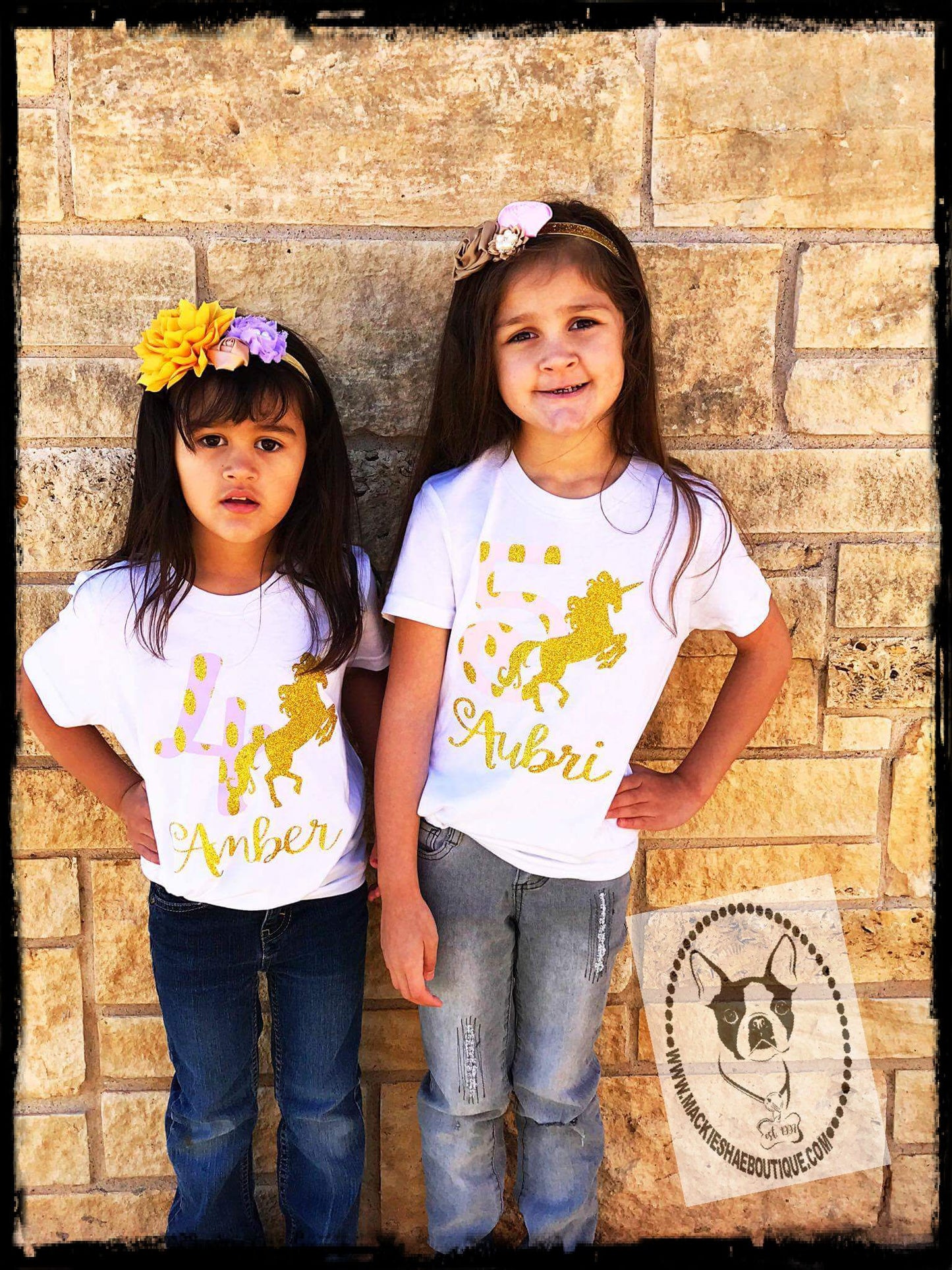 Unicorn Birthday Custom Shirt for Kids, Short Sleeve