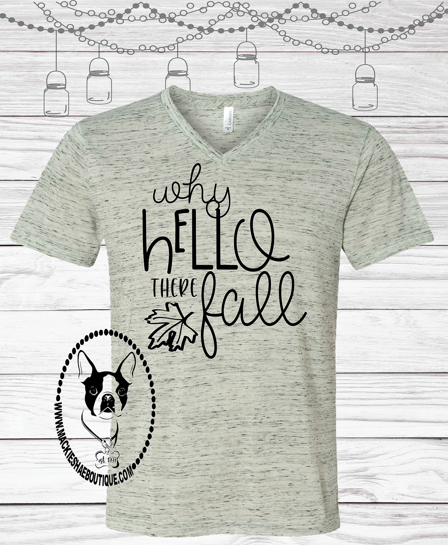 Why Hello There Fall Custom Shirt, Short Sleeve
