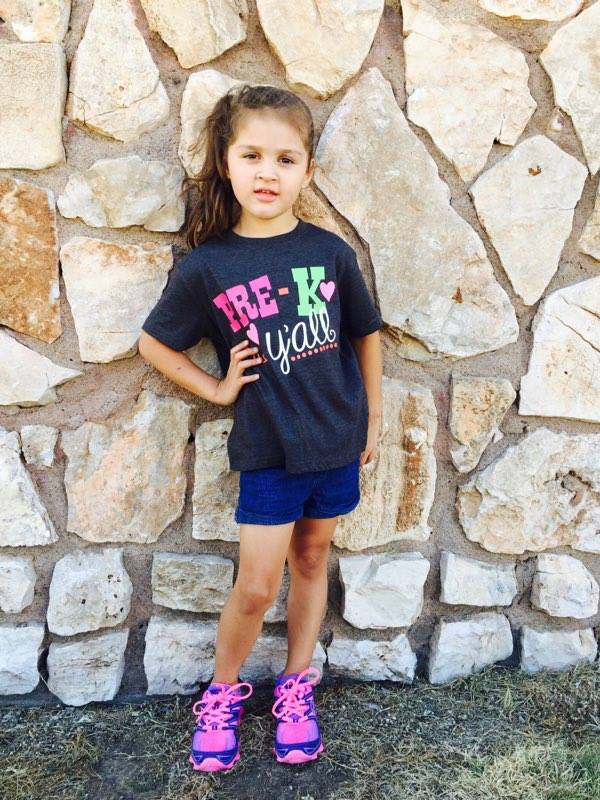 Pre-K {Any Grade} Y'all Custom Shirt for Kids, Short Sleeve