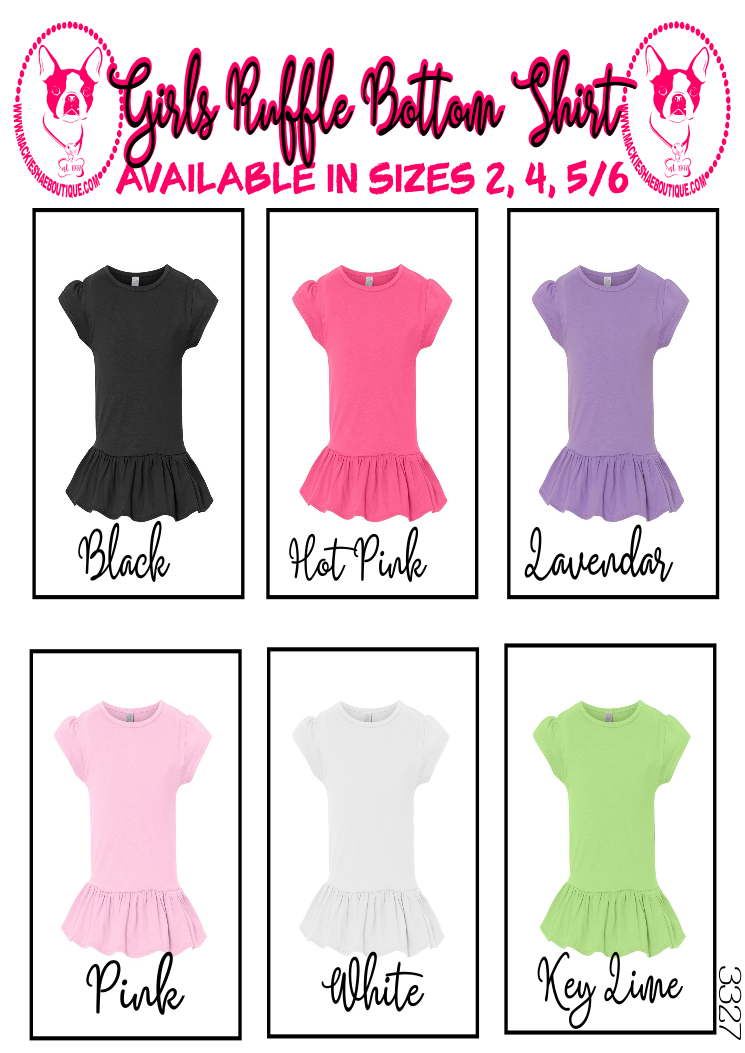 I'm the Big Sister Which Makes Me The Boss Custom Ruffle Shirt for Kids, Short Sleeve