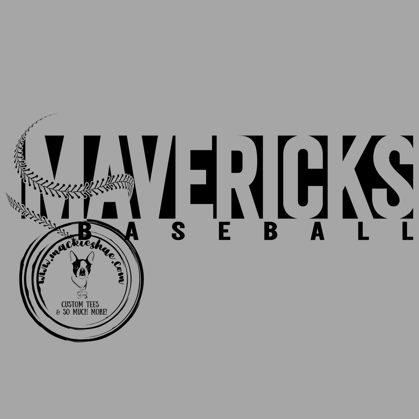 MSHS Baseball- Mavericks Baseball Grey Gear