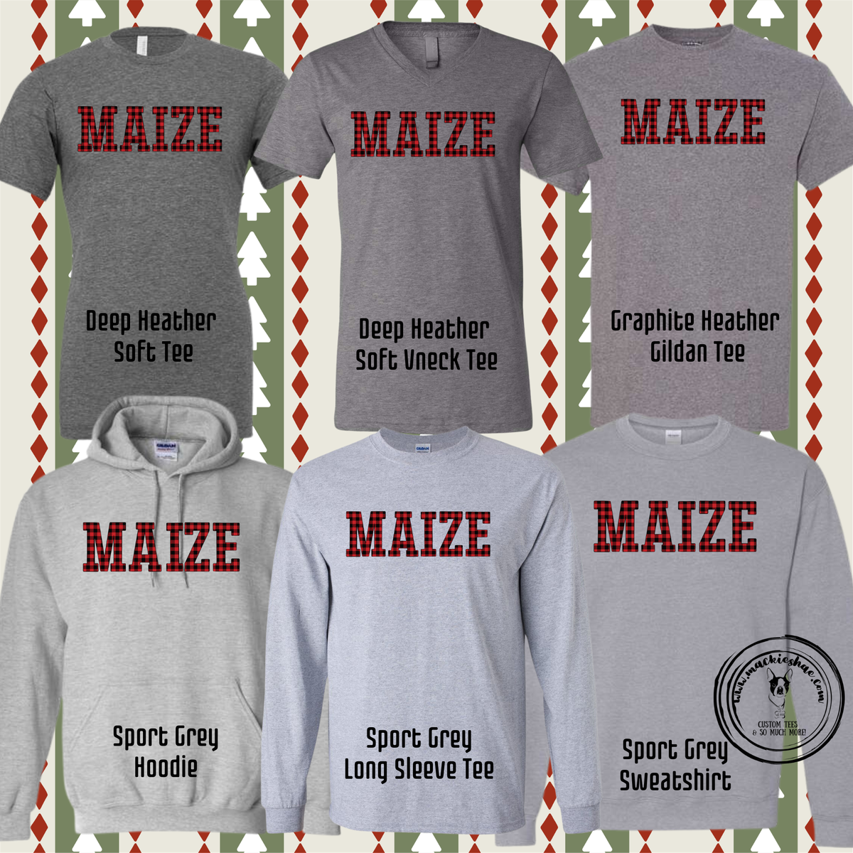 266- Maize Buffalo Plaid Grey Gear