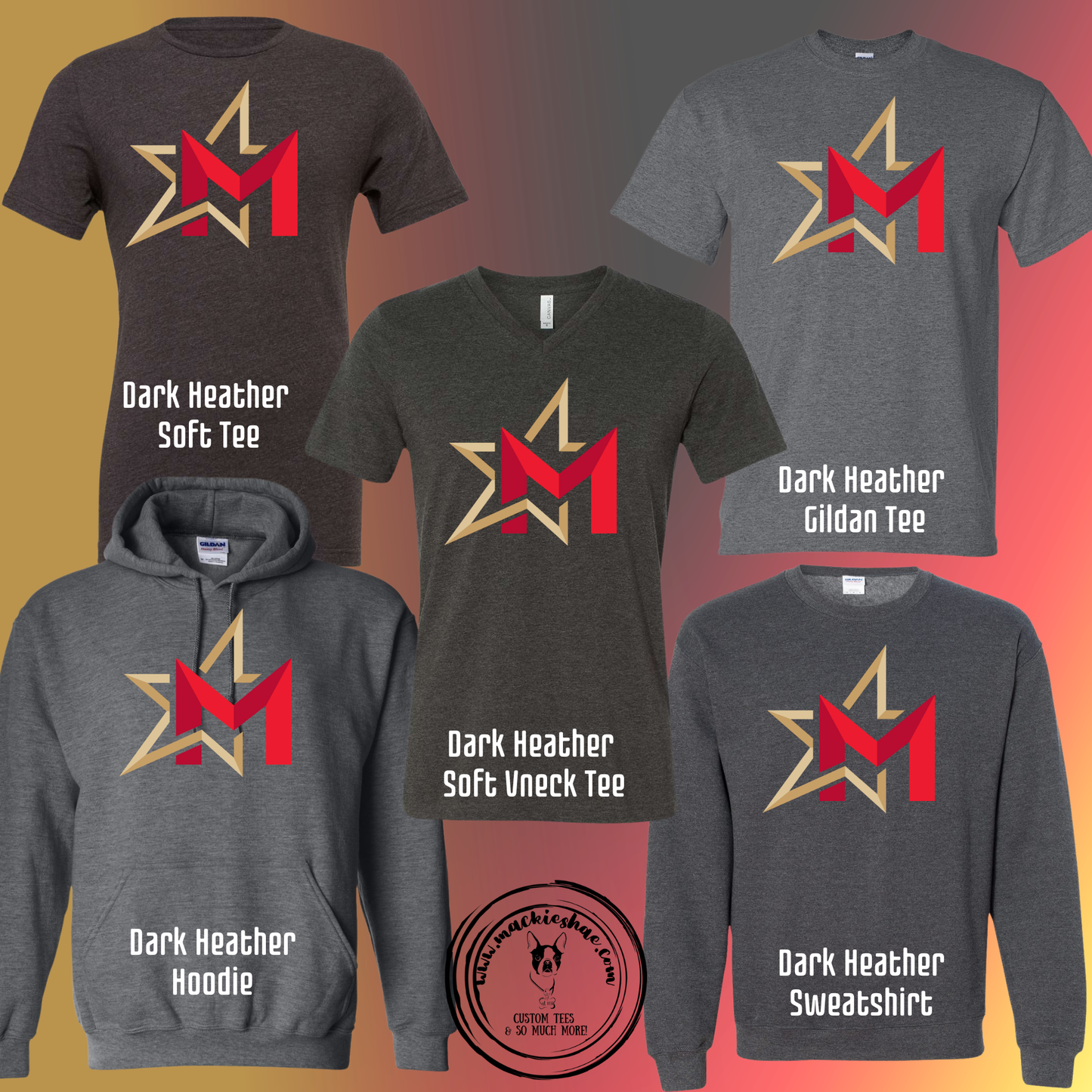 266- Maize USD266 M Star Logo Grey Gear