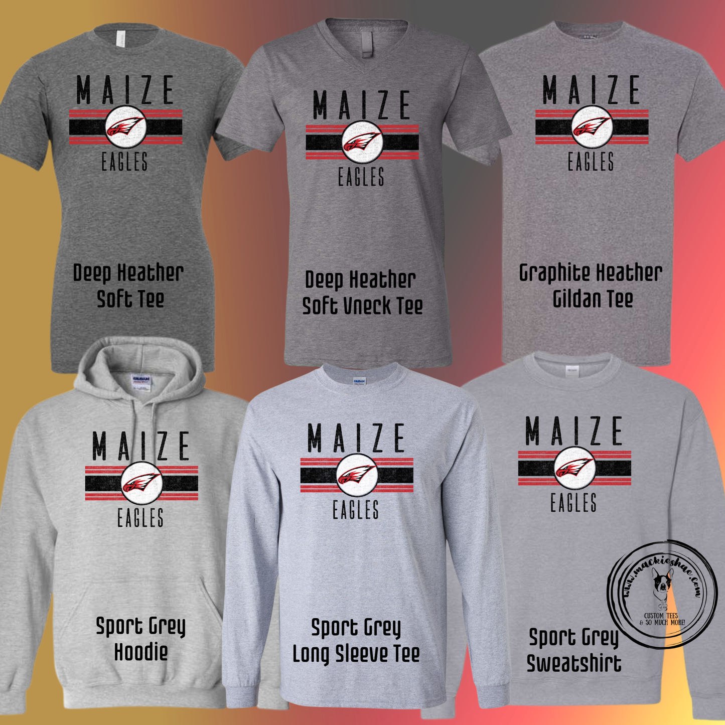 266- Maize Eagles Circle Grey Gear