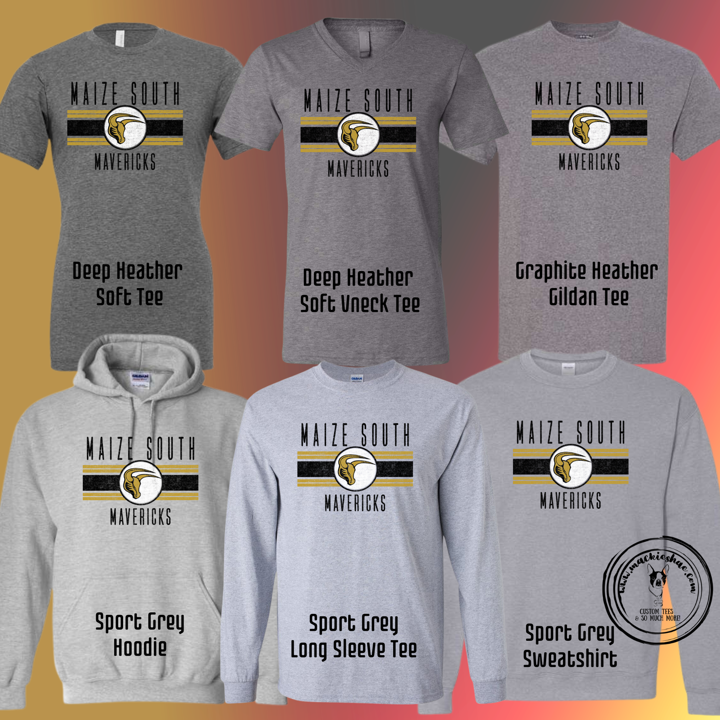 266- Maize South Mavericks Circle Grey Gear