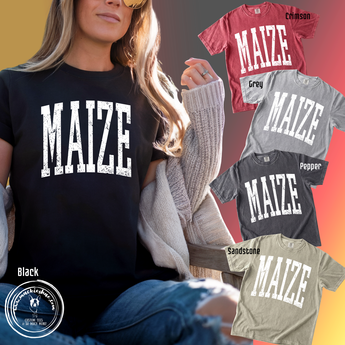 266- Maize Varsity Comfort Colors Garment-Dyed Unisex Tee