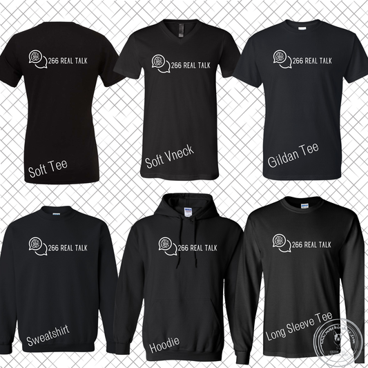 266 Real Talk-  266 Real Talk Logo Black Gear