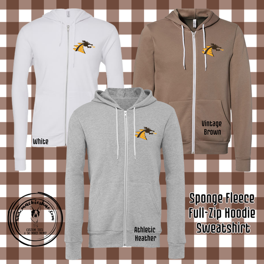BP- Belle Plaine Dragon Logo Sponge Fleece Full-Zip Hoodie