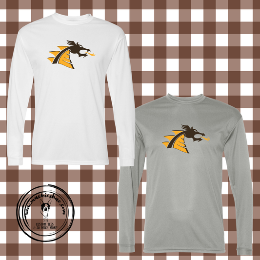 BP- Belle Plaine Dragon Logo Performance Dri-Fit Long Sleeve Tee