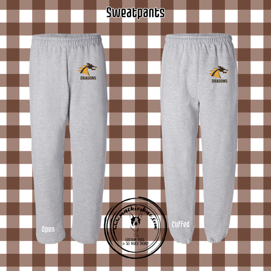BP- Belle Plaine Dragon Logo with Dragons Sweatpants