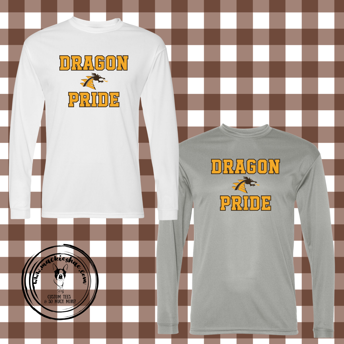 BP- Dragon Pride with Logo Performance Dri-Fit Long Sleeve Tee