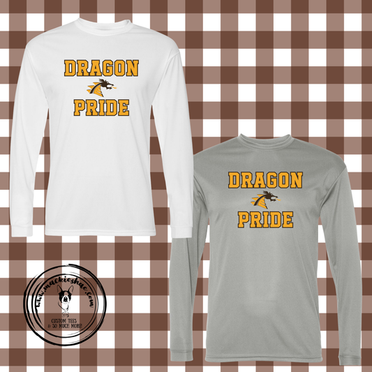BP- Dragon Pride with Logo Performance Dri-Fit Long Sleeve Tee