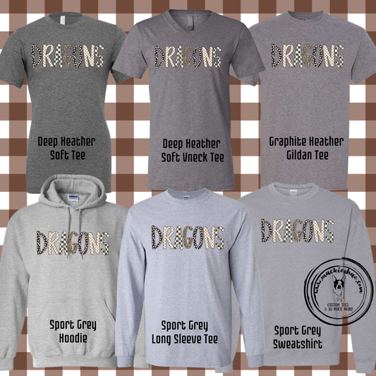 BP- Dragons Leopard Checkered Grey Gear