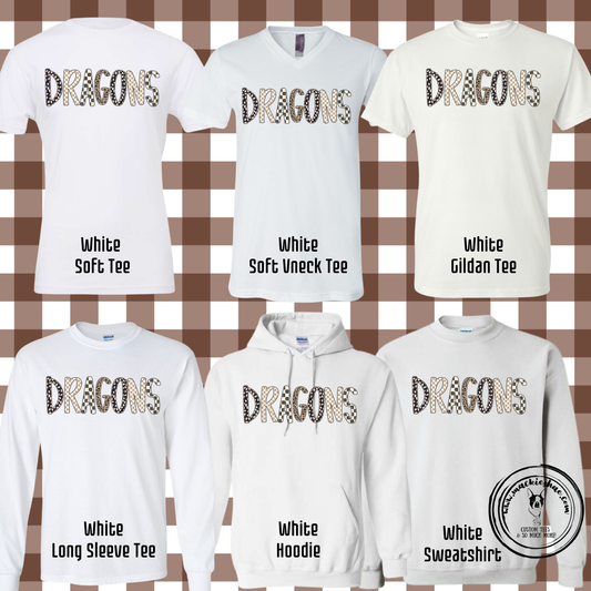 BP- Dragons Leopard Checkered White Gear