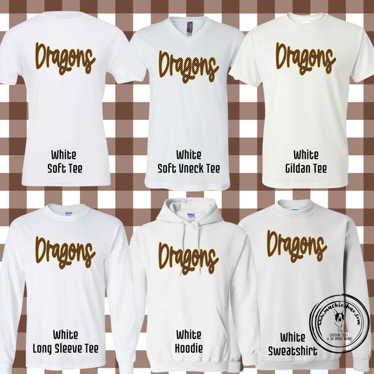BP- Dragons Polka Dot White Gear