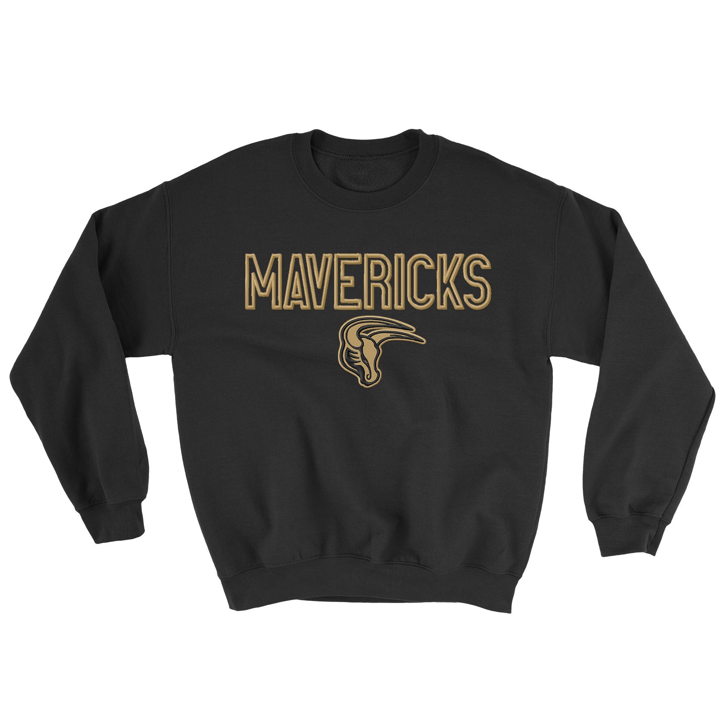 Mavs- Mavericks 3D Puff Blend Crewneck Sweatshirt for Youth and Adults