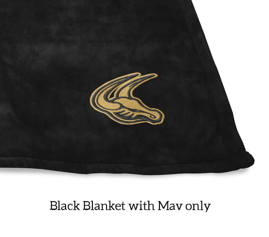 MSIS PTO-Maverick Embroidered Extra Large Ultra Plush Blanket, Personalization Options