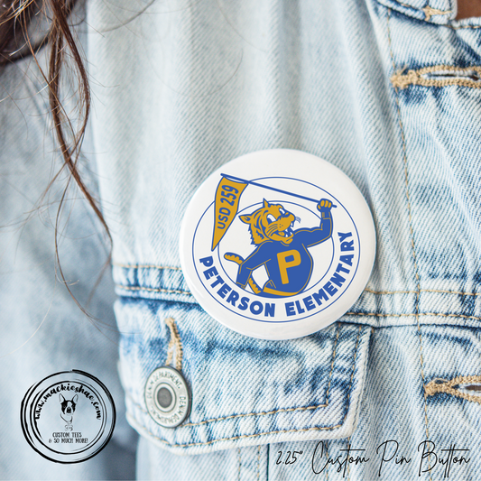 Peterson Elementary USD259 2.25" Button