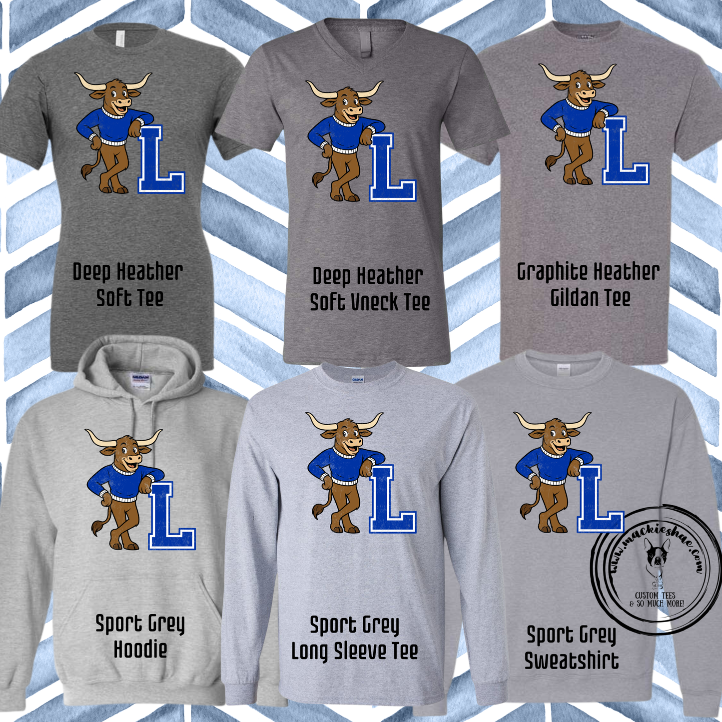 Chisholm Trail- L Longhorn Grey Gear