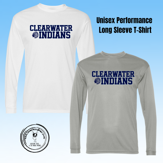 Clearwater- Clearwater Indians Performance Dri-Fit Long Sleeve Tee
