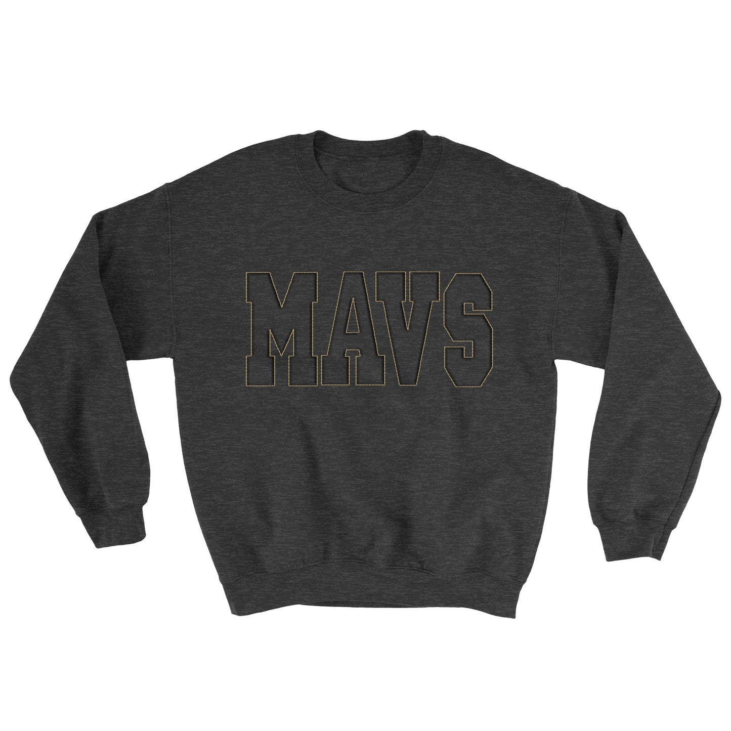 Mavs- Mavs Embossed Blend Crewneck Sweatshirt