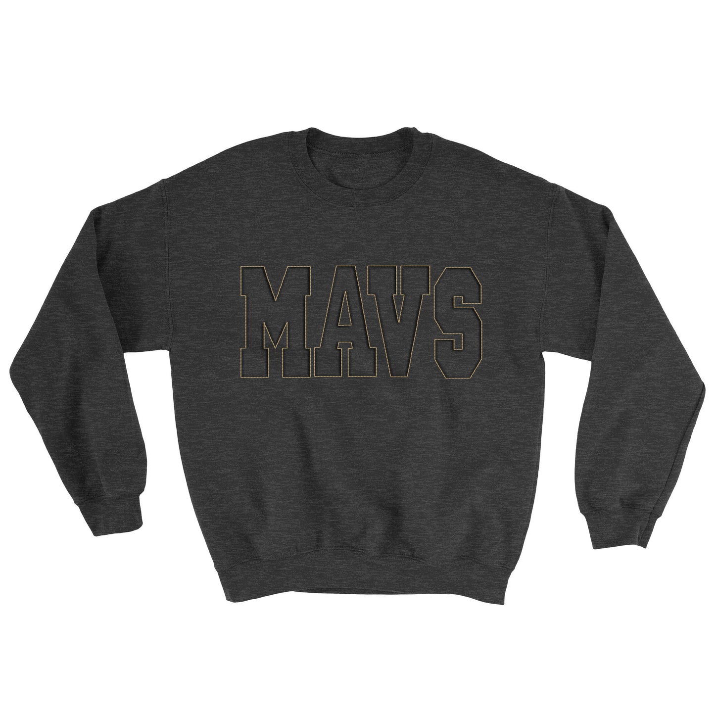 Mavs- Mavs Embossed Blend Crewneck Sweatshirt for Youth and Adults