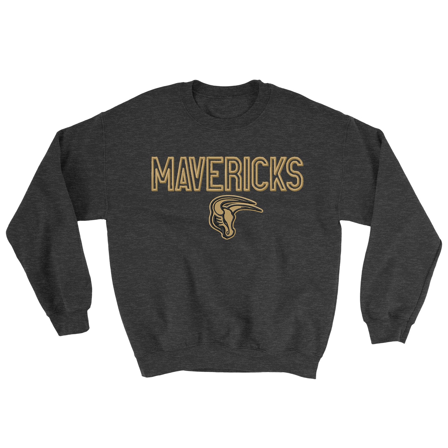 Mavs- Mavericks 3D Puff Blend Crewneck Sweatshirt for Youth and Adults