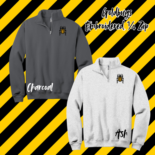 Alva Goldbugs Embroidered 1/4 Zip Sweatshirt