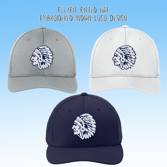 Clearwater- Indian Logo Embroidery Flexfit Fitted Hat