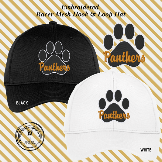 OK- Panthers Paw Embroidered Racer Mesh Hook & Loop Hat